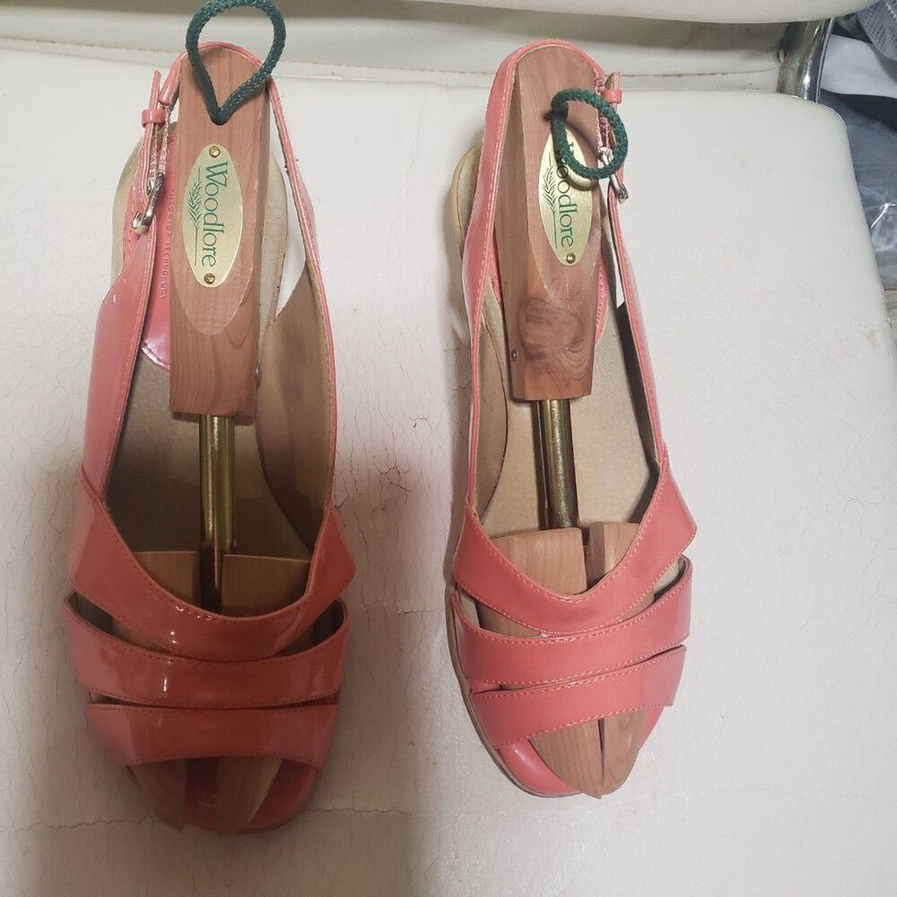 Softspots Neima Women's Leather Slingback Shoes color peach Sz 7WW NNN